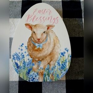 Wooden Easter Egg-Shaped Decor